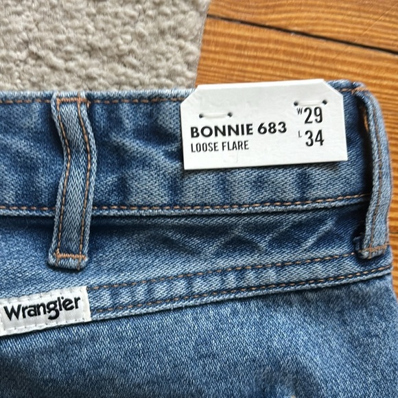 free people wrangler stylish Blue Flare Jeans for Women - Picture 7 of 7